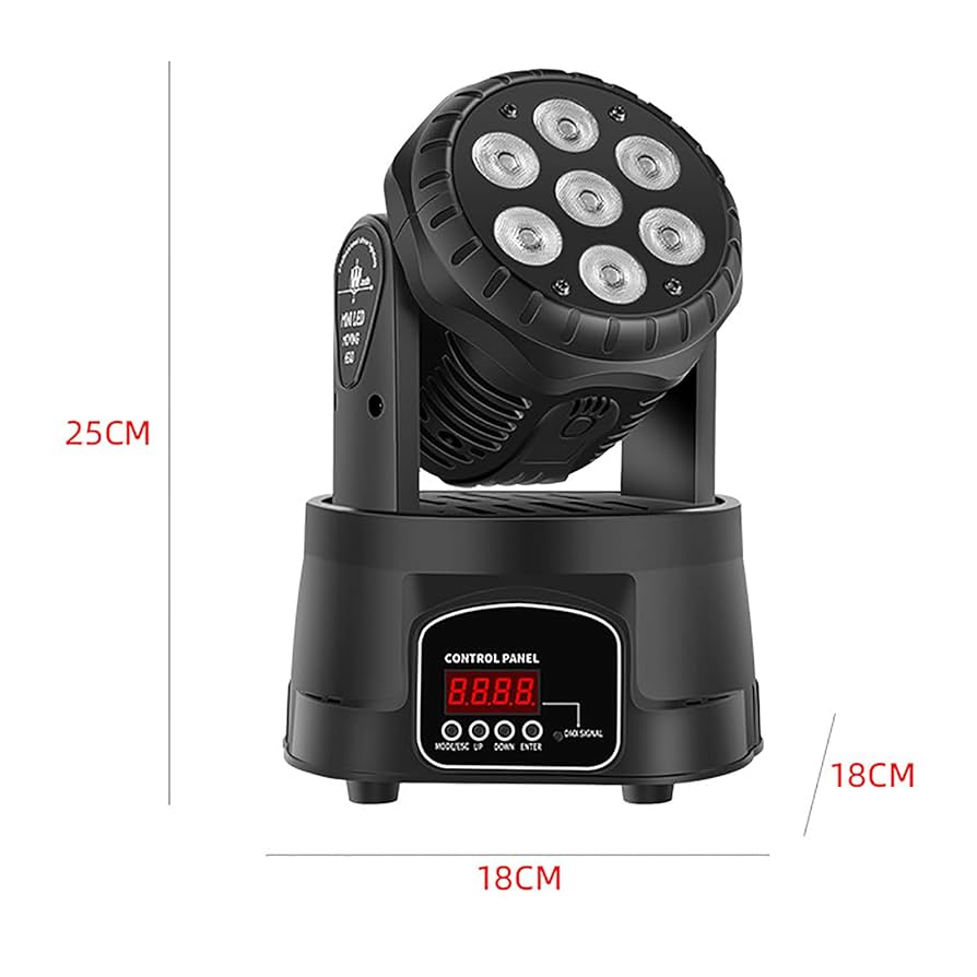 Amazon.co.jp: 舞台照明、7つのLEDライトとLCDスクリーンを備え